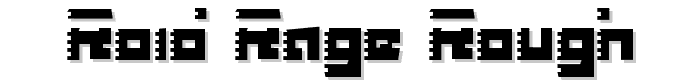 Roid Rage Rough font
